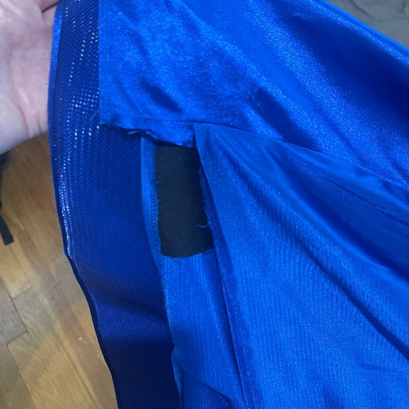 Sherri Hill Vibrant Blue Satin Dress - Picture 6 of 6